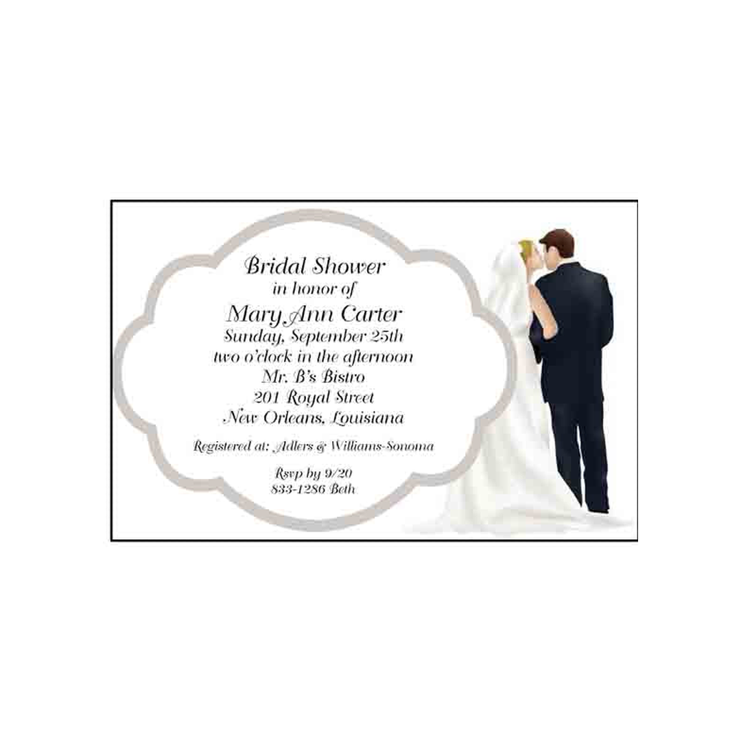 BRIDAL COUPLE CUSTOM INVITATION