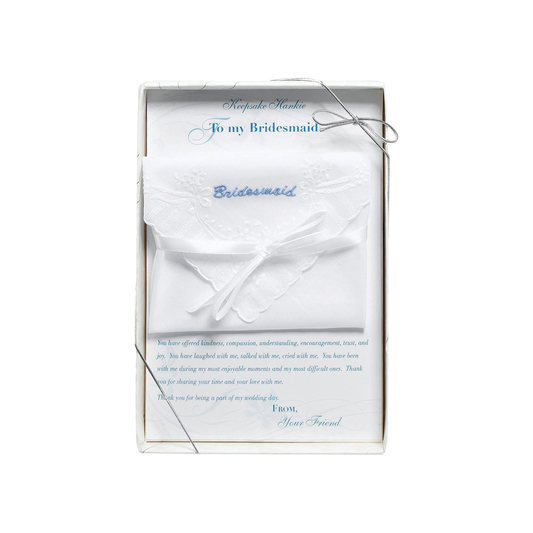 BRIDESMAID KEEPSAKE HANDKERCHIEF