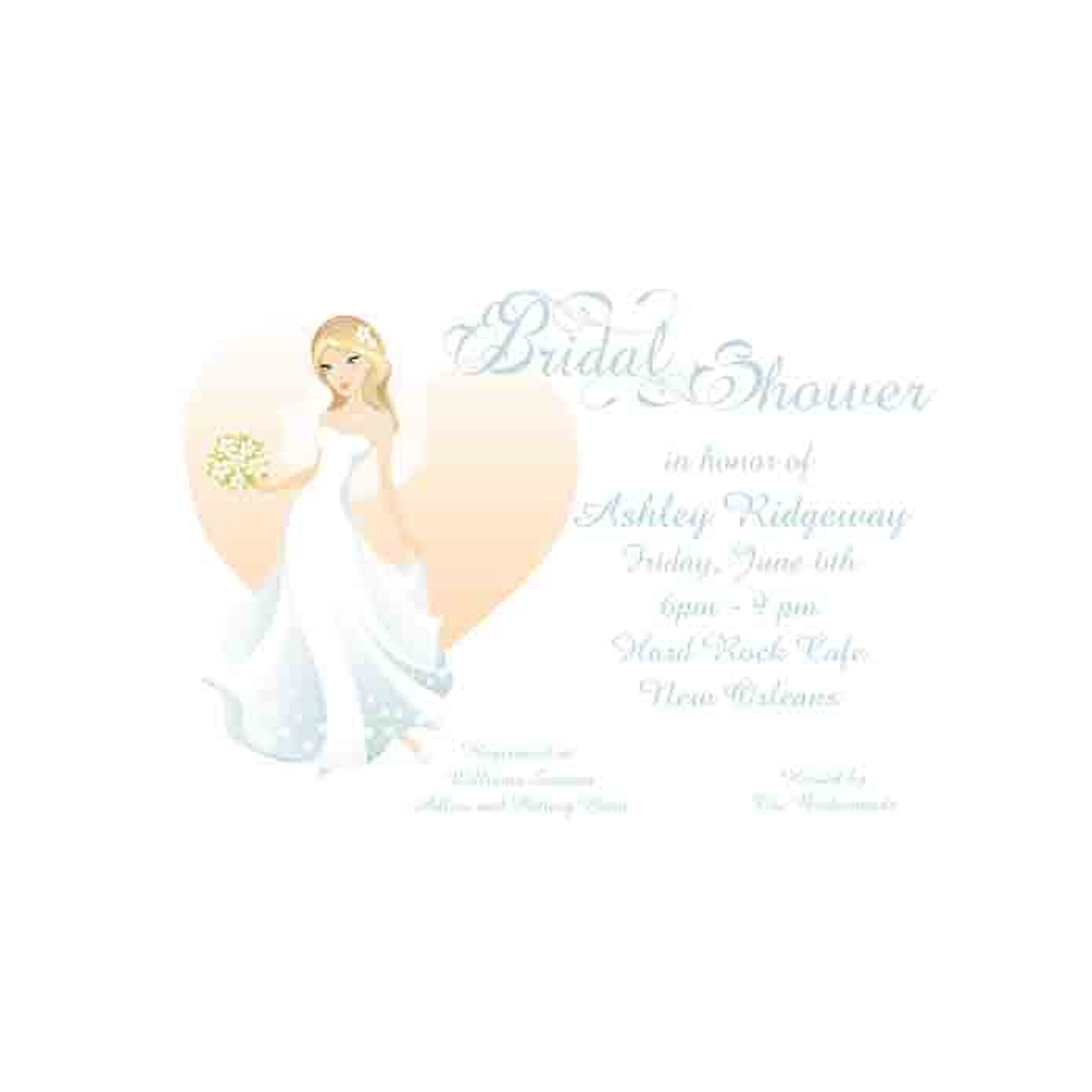 BRIDE HEART CUSTOM INVITATION