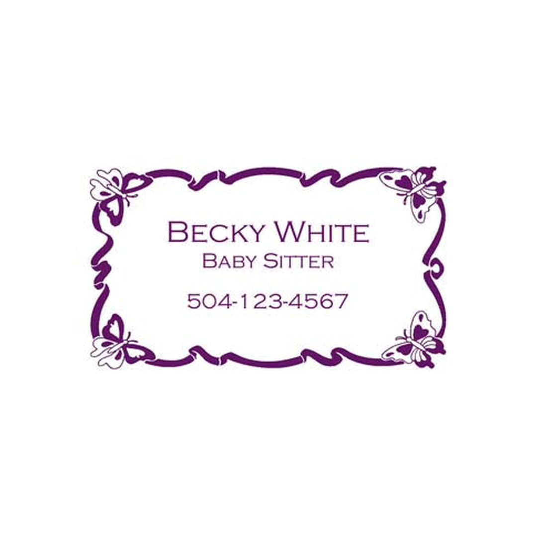 BUTTERFLY CORNERS PERSONALIZED GIFT OR CALLING CARDS
