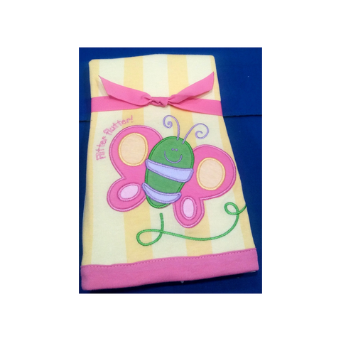 BUTTERFLY FLITTER FLUTTER BURPER CLOTH