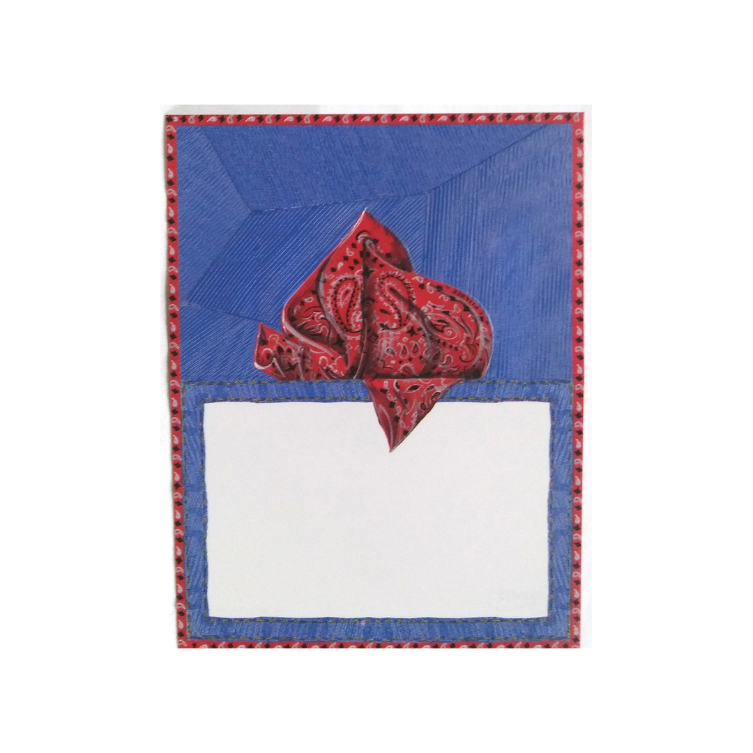CASPARI DENIM DIE CUT PLACE CARDS