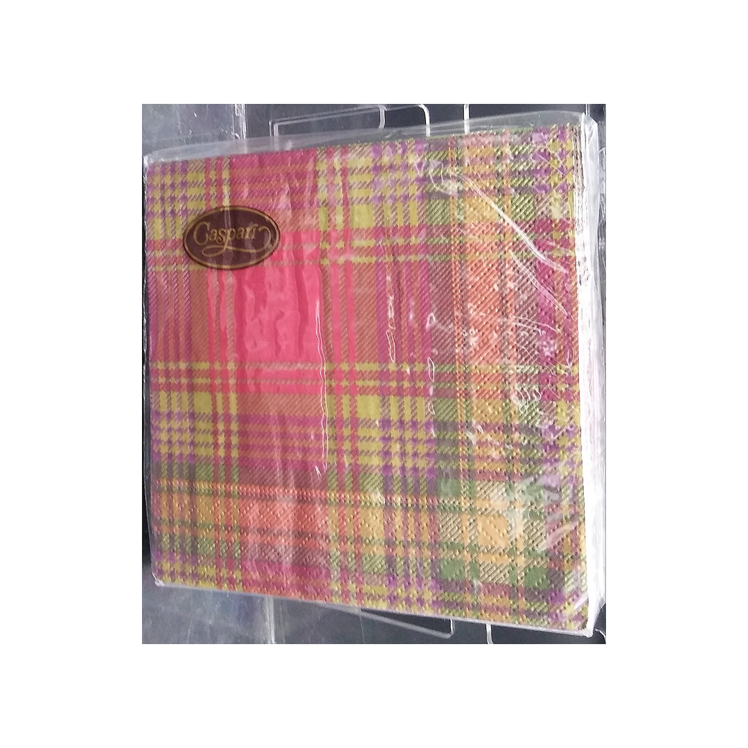 CASPARI HIGHLAND EVERGREEN PAPER BEVERAGE NAPKINS