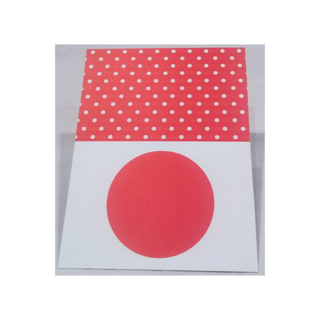 CASPARI RED DOTS PLACE CARDS