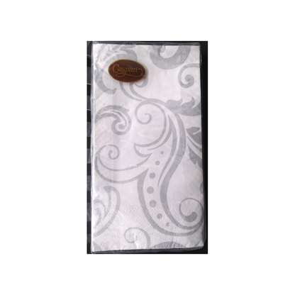 CASPARI SILVER FILIGREE PAPER GUEST TOWEL
