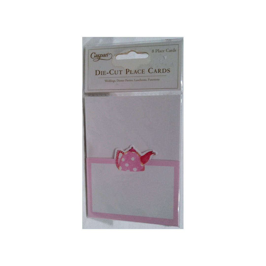 CASPARI TEA PARTY DIE CUT PLACE CARDS