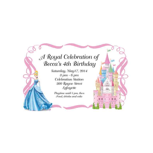 CASTLE AND ROYAL PRINCESS CUSTOM INVITATION