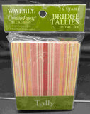 C. R. GIBSON STRIPE BRIDGE TALLIES