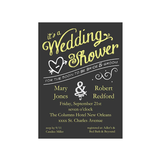CHALKING UP SOME FUN CUSTOM INVITATION