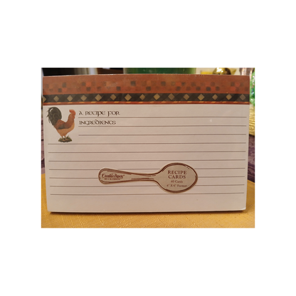 CHANTICLEER RECIPE CARDS