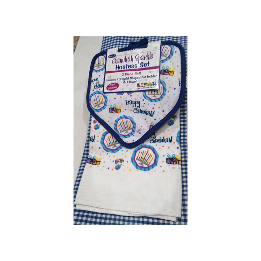 CHANUKAH SPARKLE HOSTESS SET