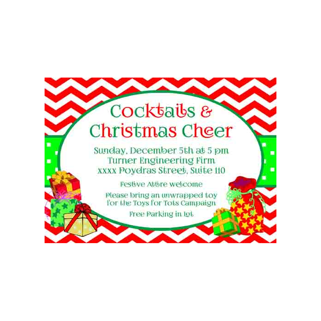 CHEVRON PRESENTS CUSTOM INVITATION