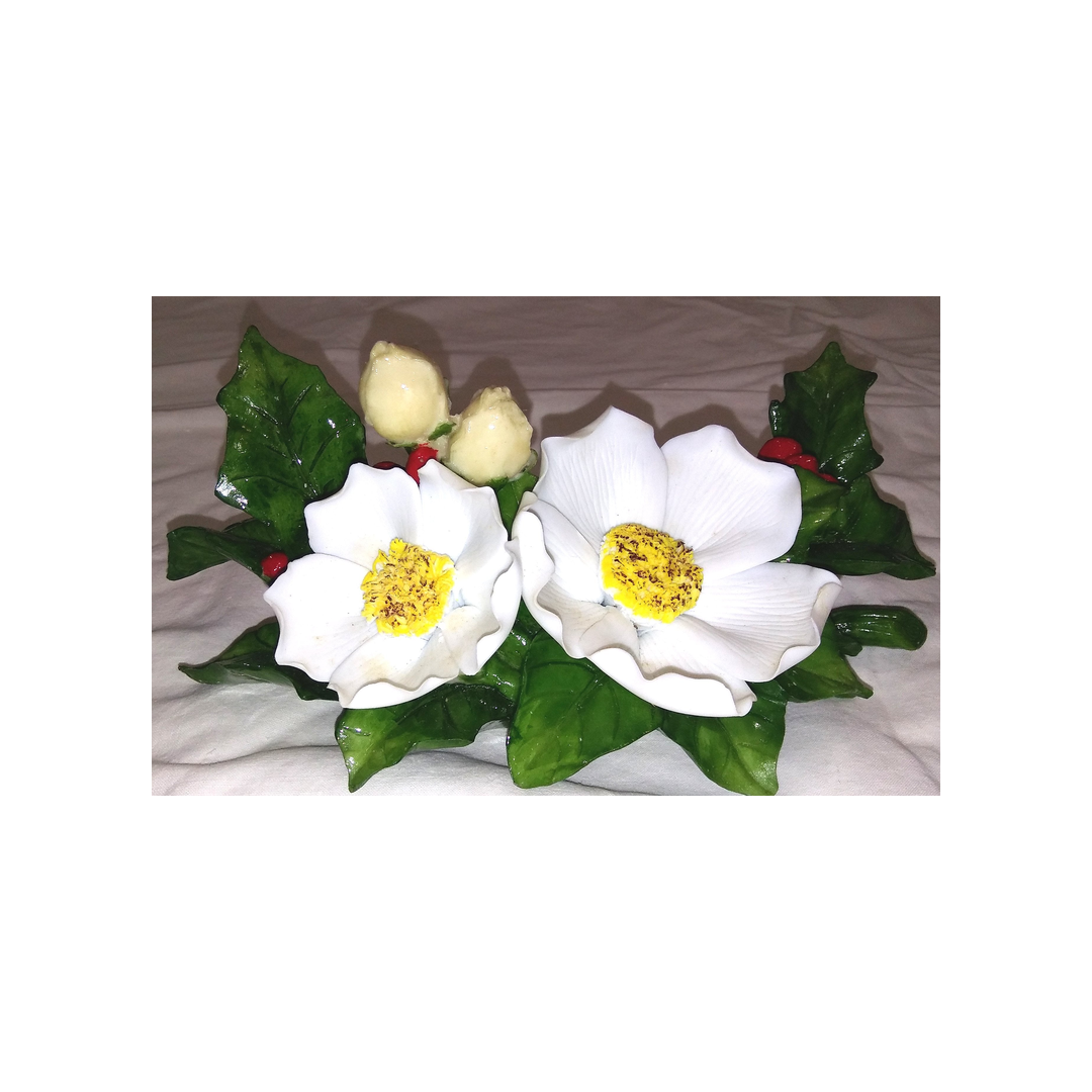 CHRISTMAS ROSES DECOR PIECE