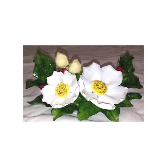 CHRISTMAS ROSES DECOR PIECE