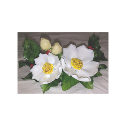 CHRISTMAS ROSES DECOR PIECE
