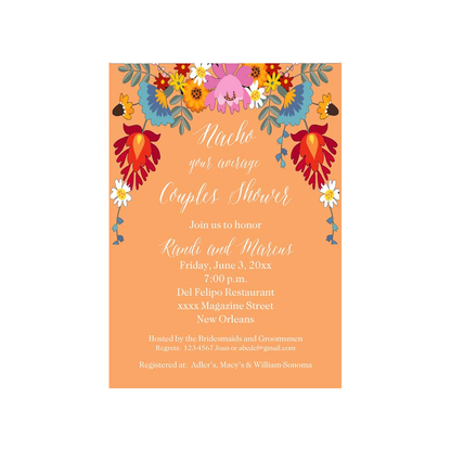 CINCO DE MAYO FLOWERS CUSTOM INVITATION