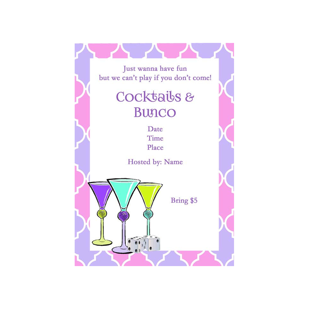 COCKTAILS CUSTOM INVITATION