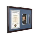 COLLEGE DIPLOMA AND TASSEL GRADUATION FRAME