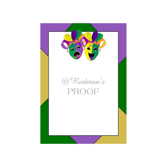 COMEDY AND TRAGEDY CUSTOM INVITATION