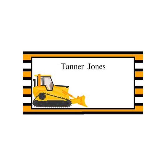 CONSTRUCTION EQUIPMENT PERSONALIZED GIFT OR CALLING CARDS