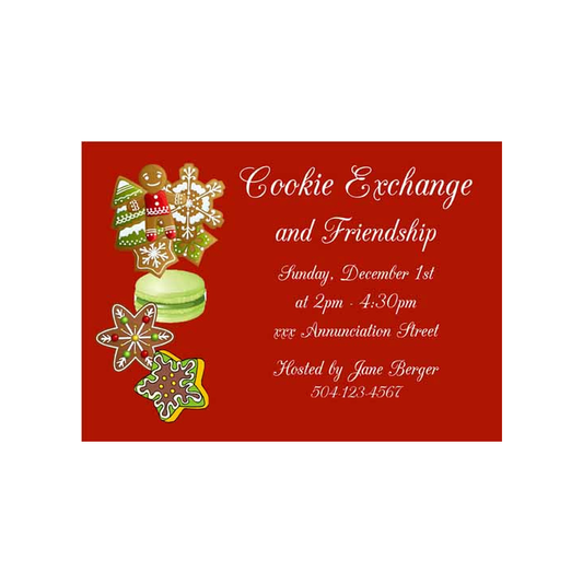 COOKIE EXCHANGE CUSTOM INVITATION