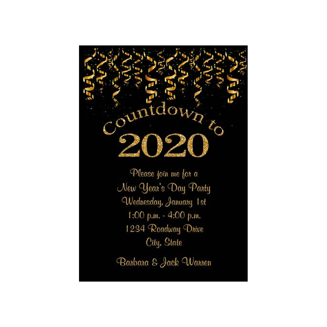 COUNTDOWN TO 2020 CUSTOM INVITATION