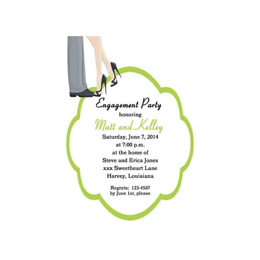 COUPLE'S FEET CUSTOM INVITATION