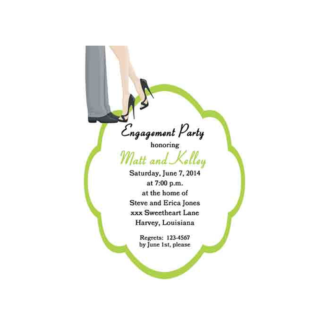COUPLE'S FEET CUSTOM INVITATION