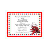 CRAWFISH CHEF BOIL ORDER ON CUSTOM INVITATION