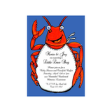 CRAWFISH WITH BIB CUSTOM INVITATION