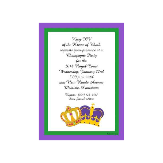 CROWNS CUSTOM INVITATION