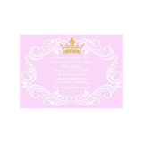 CROWN SWIRLS CUSTOM INVITATION
