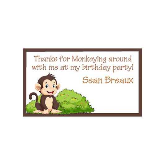 CUTE MONKEY PERSONALIZED GIFT OR CALLING CARDS