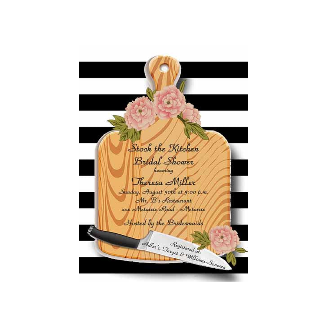 CUTTING BOARD CUSTOM INVITATION