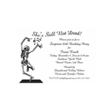 DANCING SKELETON CUSTOM INVITATION