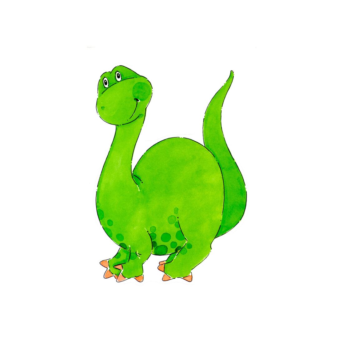 DASHING DINOSAUR DIE CUT - BLANK STOCK INVITATION