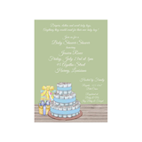 DIAPER CAKE CUSTOM INVITATION