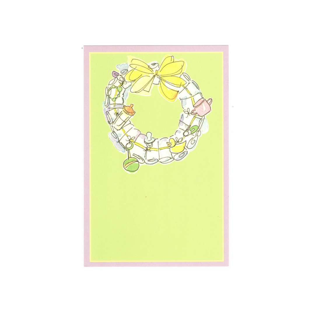 DIAPER WREATH - BLANK STOCK