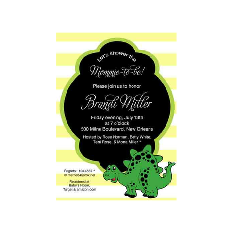 DINOSAUR CUSTOM INVITATION