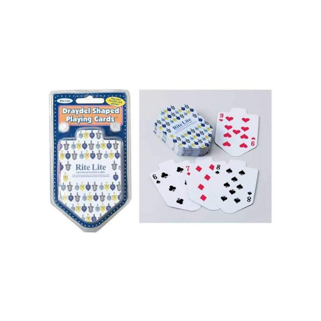 DREIDEL SHAPED HANUKKAH PLAYING CARDS