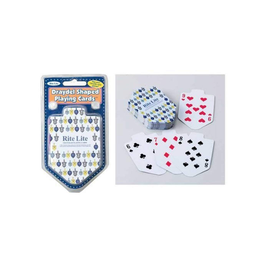 DREIDEL SHAPED HANUKKAH PLAYING CARDS