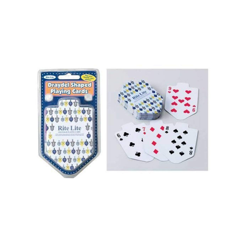 DREIDEL SHAPED HANUKKAH PLAYING CARDS