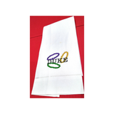 DUKE AND MARDI GRAS BEADS LINEN GUEST TOWEL