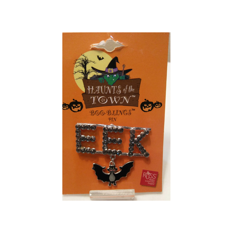 EEK RHINESTONE PIN/BROOCH WITH BAT