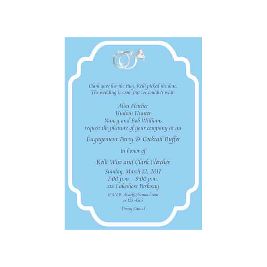 ENGAGEMENT RINGS CUSTOM INVITATION