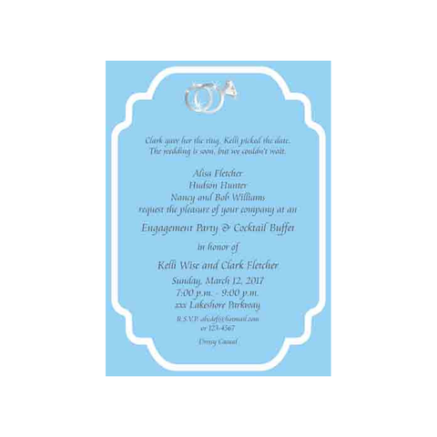 ENGAGEMENT RINGS CUSTOM INVITATION