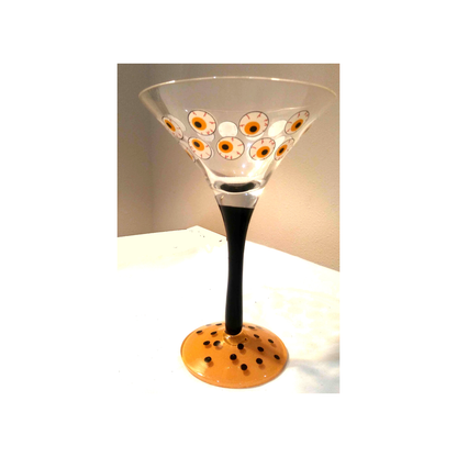 EYEBALLS MARTINI GLASS