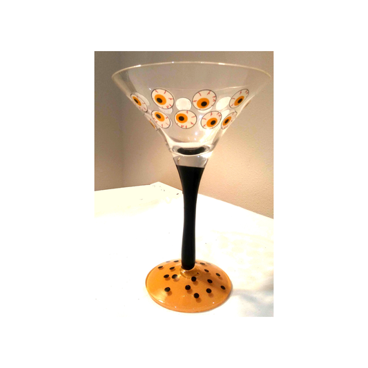 EYEBALLS MARTINI GLASS