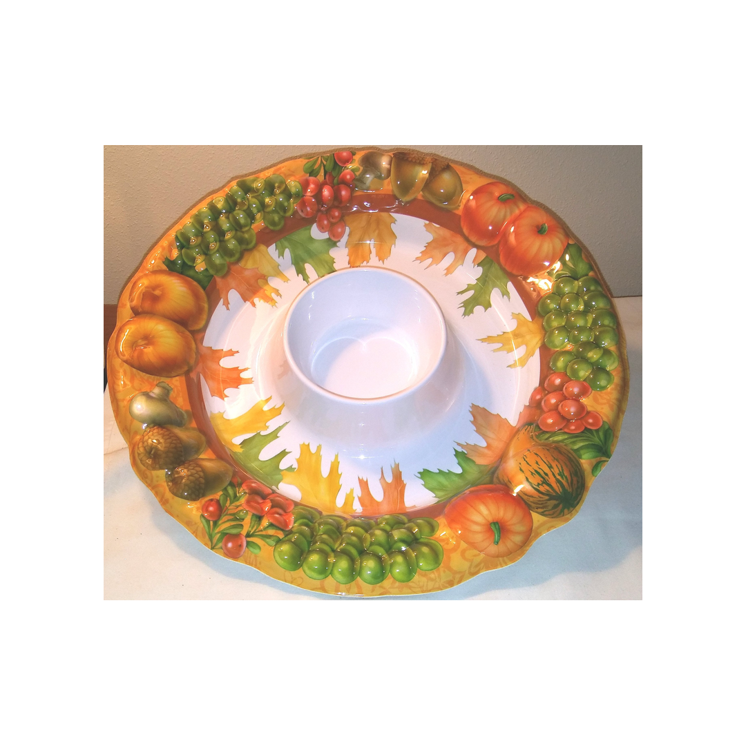 FALL HARVEST MELAMINE CHIP AND DIP