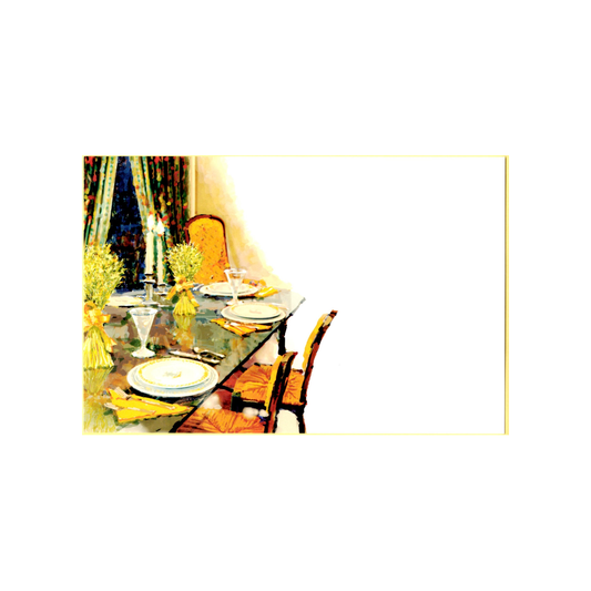 FALL TABLE - BLANK STOCK INVITATION